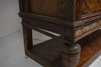 Lot 500 - Rare mid 17th century English marquetry-inlaid box-top chest