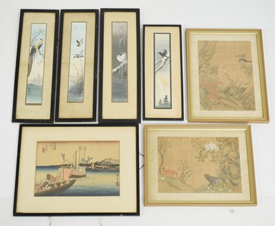 Lot 598 - Group of Japanese pictures and prints