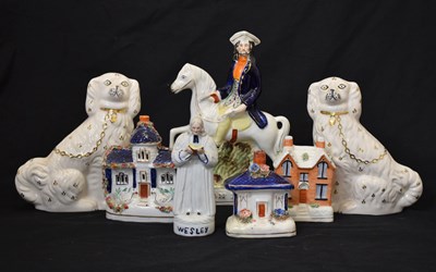 Lot 523 - Group of Staffordshire pottery