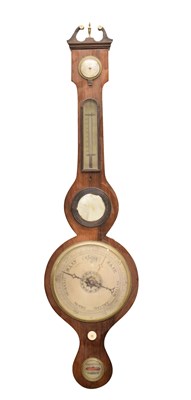 Lot 680 - 20th century rosewood wheel barometer