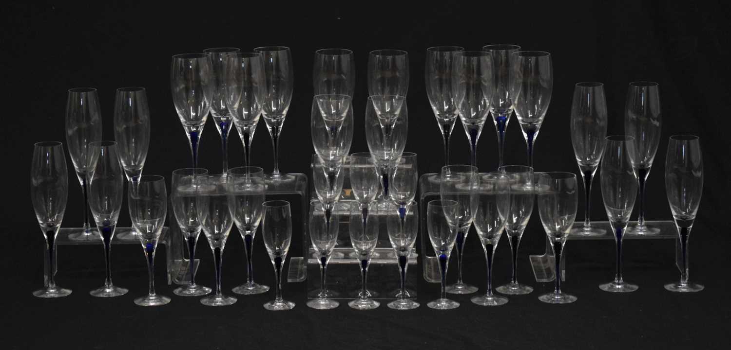 Lot 437 - Part suite of Orrefors 'Intermezzo' drinking glasses