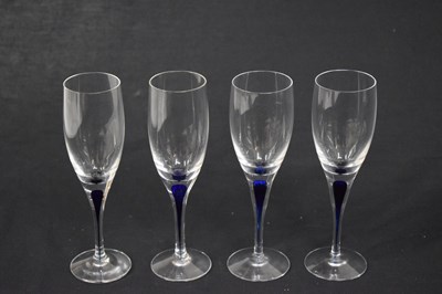 Lot 437 - Part suite of Orrefors 'Intermezzo' drinking glasses