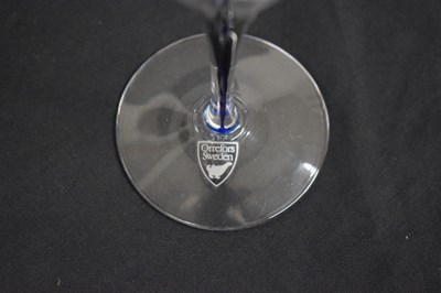 Lot 437 - Part suite of Orrefors 'Intermezzo' drinking glasses