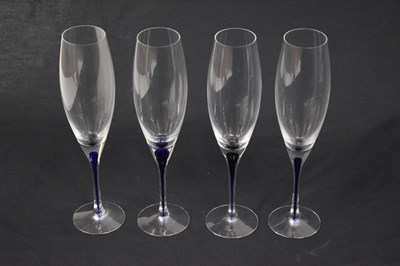 Lot 437 - Part suite of Orrefors 'Intermezzo' drinking glasses