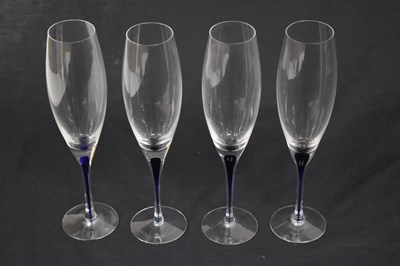 Lot 437 - Part suite of Orrefors 'Intermezzo' drinking glasses