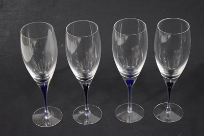 Lot 437 - Part suite of Orrefors 'Intermezzo' drinking glasses