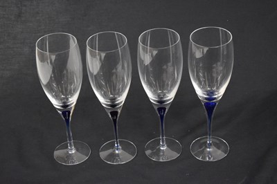 Lot 437 - Part suite of Orrefors 'Intermezzo' drinking glasses