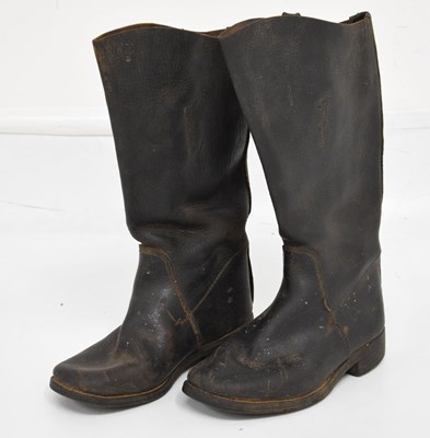 Lot 417 - Pair of 19th century naval boots