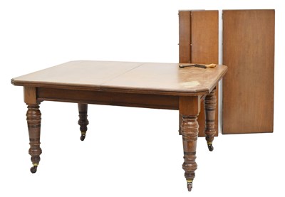 Lot 769 - Late 19th/early 20th century oak extending dining table