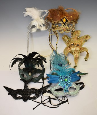 Lot 387 - Collection of Venetian masks