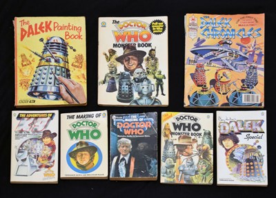 Lot 243 - Dr Who - The Dalek Painting Book, Doctor Who Monster Book, dalek chronicles comic, etc