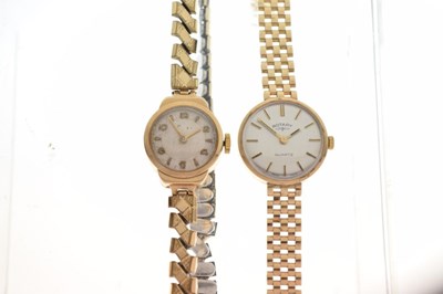 Lot 128 - Rotary - Lady's 9ct gold bracelet watch
