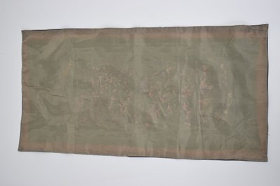 Lot 589 - Four unframed Chinese silk embroidered pictures