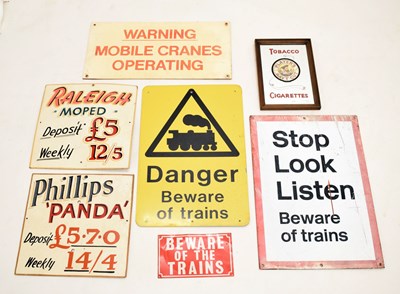 Lot 336 - Railway Interest - Two metal information signs and others