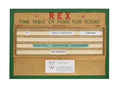 Lot 340 - Vintage-style scratch made wooden cinema sign