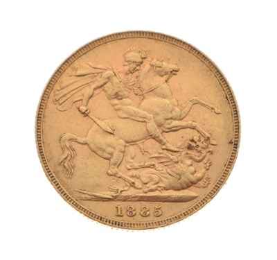 Lot 274 - Queen Victoria gold half sovereign, 1885