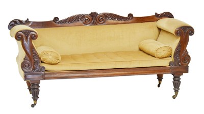 Lot 767 - Victorian mahogany two-seater settee