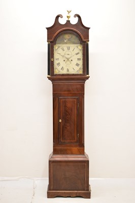 Lot 679 - Early 19th century mahogany inlaid cased 8-day longcase clock, Henry Geater, Bristol