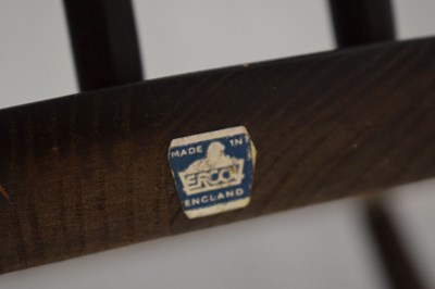 Lot 695 - Ercol - Set of six Goldsmith Windsor stick back dining chairs