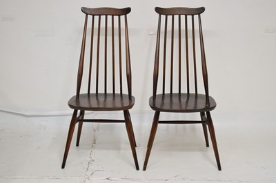 Lot 695 - Ercol - Set of six Goldsmith Windsor stick back dining chairs