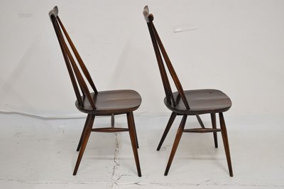 Lot 695 - Ercol - Set of six Goldsmith Windsor stick back dining chairs