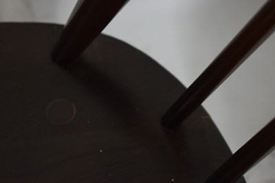 Lot 695 - Ercol - Set of six Goldsmith Windsor stick back dining chairs