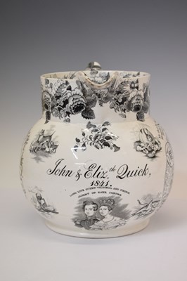 Lot 270 - Early Victorian pearlware jug