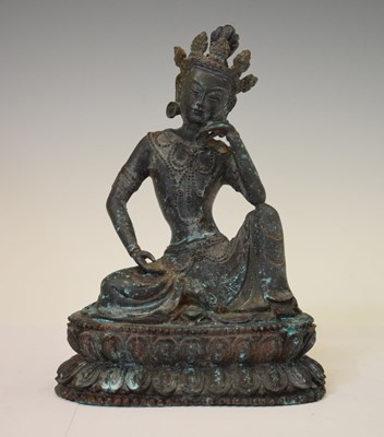 Lot 592 - Sino-Tibetan figure of a Bodhisattva / Tara