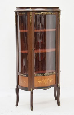 Lot 739 - Vernis Martin style mahogany display cabinet