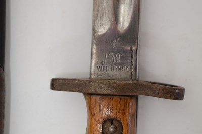 Lot 441 - British Pattern 1907 World War One rifle bayonet by Wilkinson