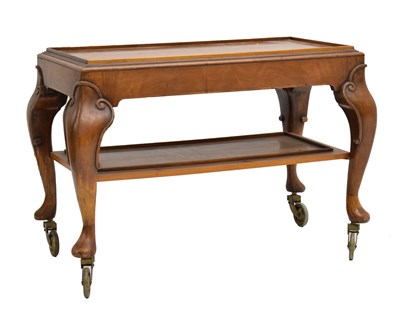 Lot 771 - Walnut two-tier occasional table