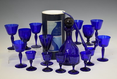 Lot 501 - Bristol Blue decanter and glass