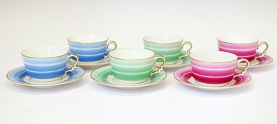 Lot 555 - Rosenthal - Six cups and saucers