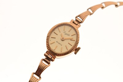 Lot 193 - Everite - Lady's 9ct gold cocktail watch