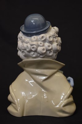 Lot 564 - Lladro - Porcelain 'Fine Melody' clown bust