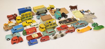 Lot 455 - Quantity of loose Dinky Toys diecast model and other accessories