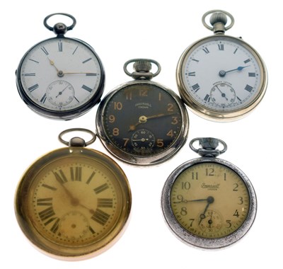 Lot 208 - Late Victorian silver cased open face pocket watch