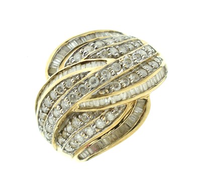 Lot 10 - 9ct gold multi-stone dress ring