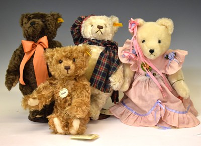 Lot 527 - Steiff - Three mohair teddy bears and Hermann bear