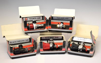 Lot 514 - Model Aircraft Engines - Five boxed Cox engines