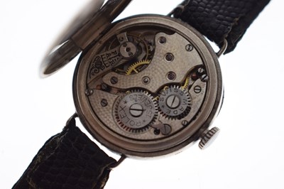 Lot 76 - Rolex - 1920s lady’s silver cased wristwatch