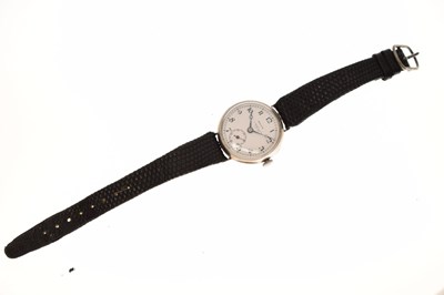 Lot 76 - Rolex - 1920s lady’s silver cased wristwatch
