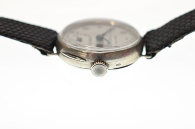 Lot 76 - Rolex - 1920s lady’s silver cased wristwatch