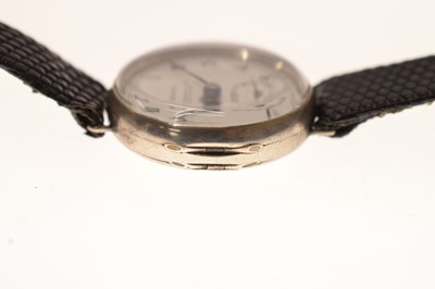 Lot 76 - Rolex - 1920s lady’s silver cased wristwatch