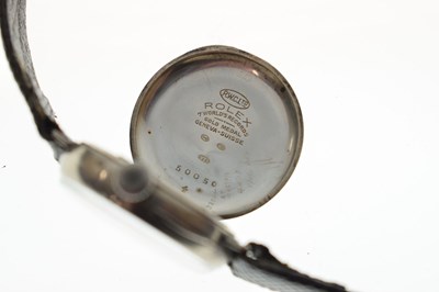 Lot 76 - Rolex - 1920s lady’s silver cased wristwatch