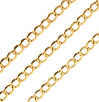 Lot 99 - 9ct gold filed curb link necklace