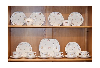 Lot 604 - Shelley 'Rose Pansy Forget me not' part tea service