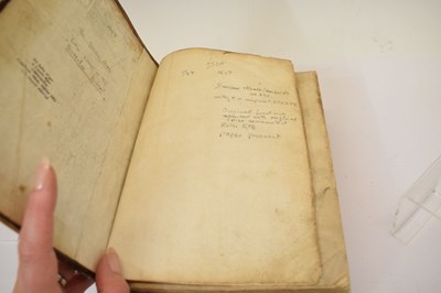Lot 318 - 1607 Bible and 1673 Concordance to the Holy Bible, leather-bound