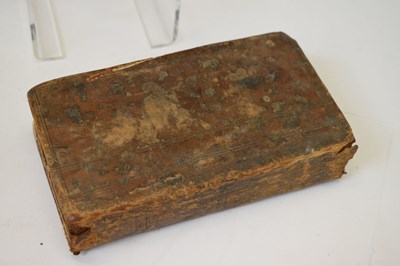 Lot 318 - 1607 Bible and 1673 Concordance to the Holy Bible, leather-bound
