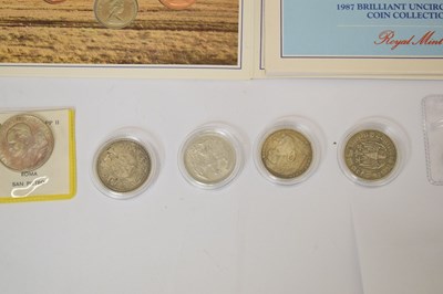 Lot 303 - Collection of world coinage to include Canadian dollars, Guyana proof set, etc